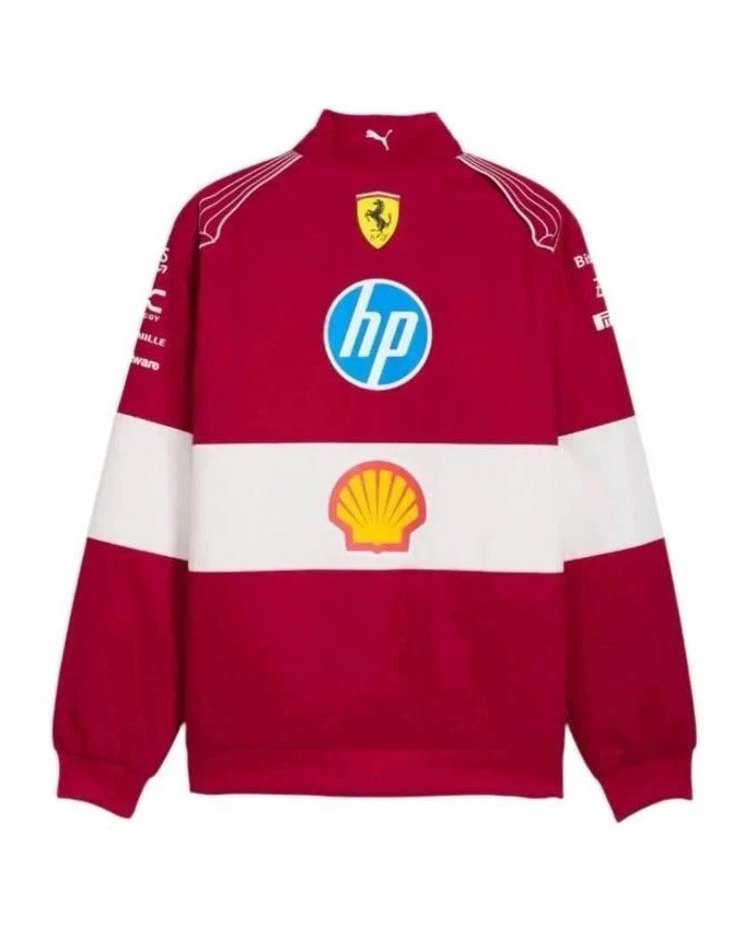 Ferrari F1 Softshell Jacket – Premium Red & White Racing Style | eBay