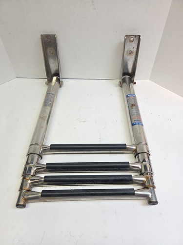 Windline 4 Step Telescopic 45" Marine Boat Ladder TPL-4XPE Used