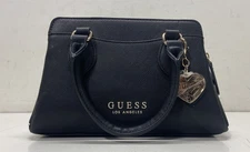 Guess Leather Satchel Top Handle Bag