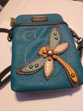Chala mini cross body purse with dragonfly detail & adjustable strap