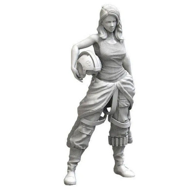 1/24 75mm 3D Print Model Kit Beautiful Girl Space Pilot Unpainted