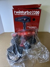 Turbo Power Twin Turbo 3200 Powerful Professional Hair Dryer - Red