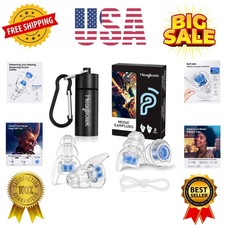 Concert Ear Plugs, 2Pairs Reusable high Fidelity Musician Ear Plugs for Conce...