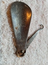 Vintage Advertising Folding Shoe Horn Button Hook Phila. 1776-1926 Hallahan's