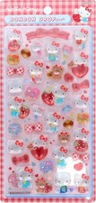 Sanrio Hello Kitty Bonbon Drop Sticker Sheet New Bow Red