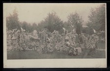 RPPC Postcard Funeral Flower Sprays in Cemetary Graveyard c1910