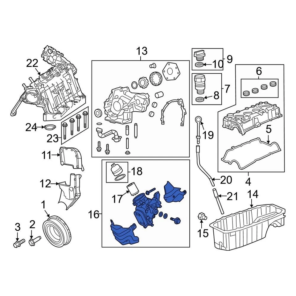 For Jeep Renegade 2015-2018 Jeep 68189842AA Engine Oil Filter Housing - Image 4 of 4
