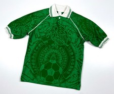 Vintage Boys MEXICO 1999 Home Football Shirt Soccer Jersey Young Size 13-14 year