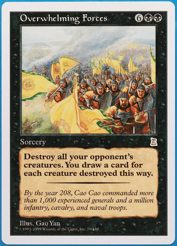 Overwhelming Forces Portal Three Kingdoms NM Black Rare CARD (506703) ABUGames - Picture 1 of 2