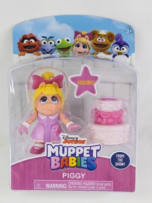 Disney Junior Muppet Babies Piggy Action Figure with Birthday Cake Just Play New