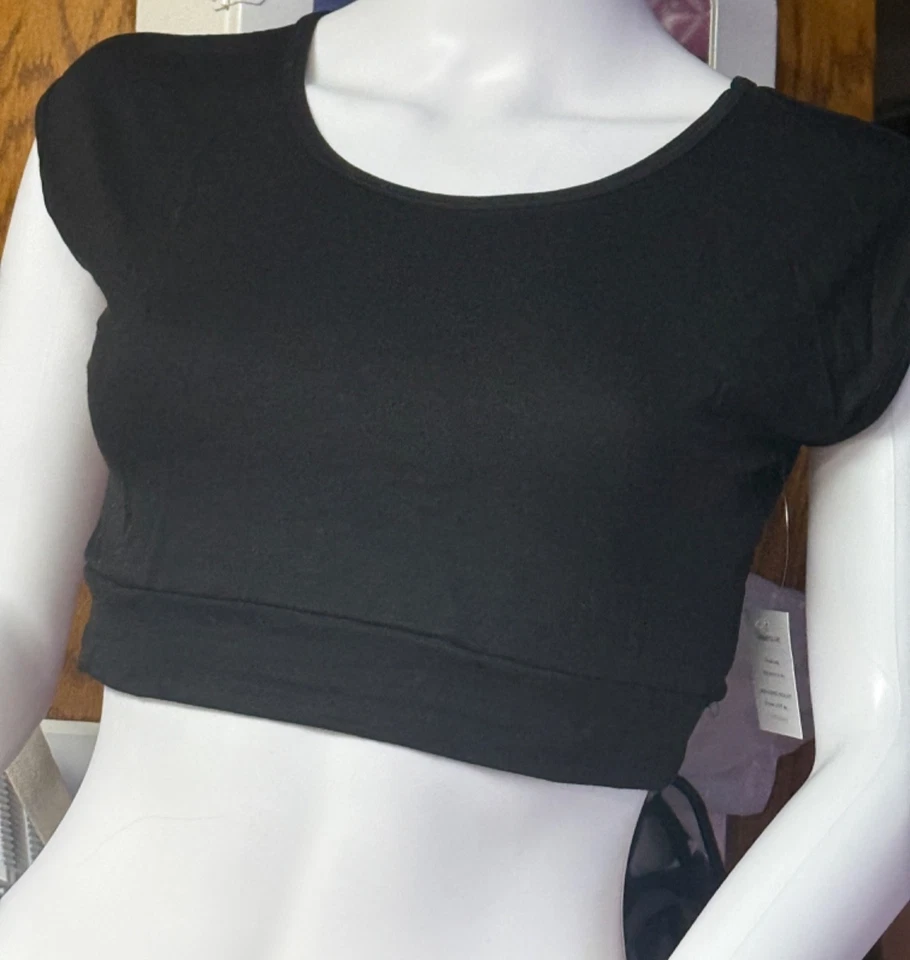 HalfTee сексуальный и классический черный основной крышка рукав бюстгальтер твердого эластичной маленький большой - Изображение 4 из 4