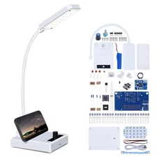 MiOYOOW DIY Rechargeable LED Desk Lamp Kit, Gooseneck Table Light Soldering P...