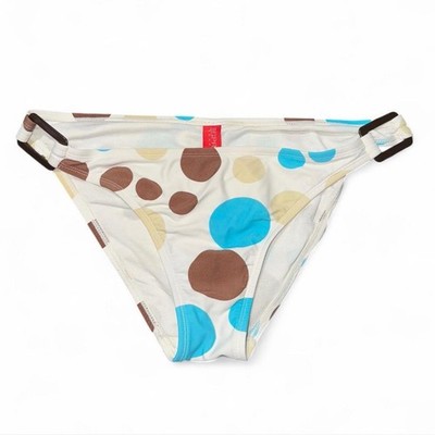 Esprit Beach Polka Dot Bikini Bottoms with Buckle Details | Size Unknown