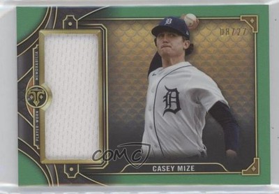 2022 Topps Triple Threads Single Jumbo Relics Emerald 8/27 Casey Mize 7jo