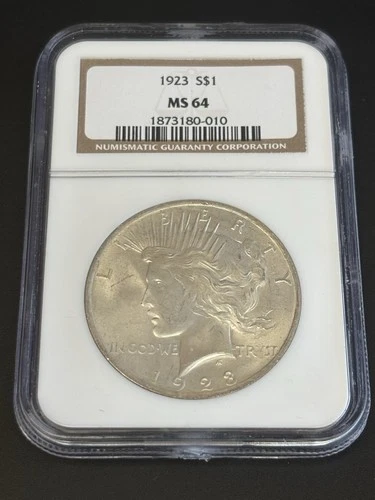 1923 S Peace Silver Dollar NGC MS 64 Old Style Holder