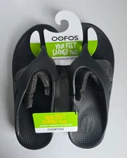 Oofos Original Unisex Black Sandals -Men's 9 Women's 11 