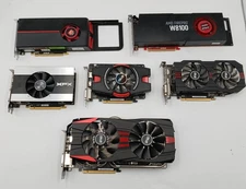 *LOT OF 6* Mixed Brand Radeon GPUs GDDR5 | See Description