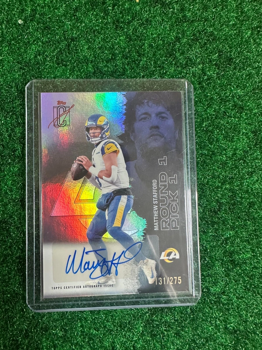 Matthew Stafford Autographed Football Sports Trading Cards