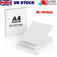 100-200PCS Thermal Paper A4 Foldable for Portable Printer For Phomemo M08F MT800
