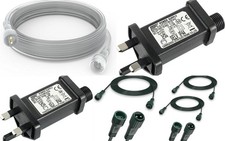 Transformer Plug 2Pin LED Connector Extension Cable Waterproof Outdoor XmasLight