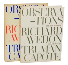 Richard AVEDON, Truman Capote / OBSERVATIONS 1st Edition 1959 #196363