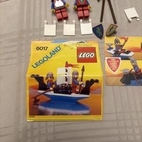 LEGO 6017 King's Oarsmen Castle Pirates Complete w/ Manual 1987 Knight Boat