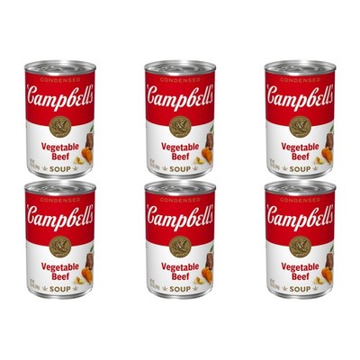 Campbell's Condensed Vegetable Beef Soup, 10.5 Ounce (Pack of 6) 