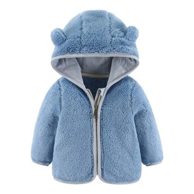 Neugeborenes Baby Jungen Mädchen Teddybär Mantel Winter warm Kapuze pelzige Jacke Oberbekleidung
