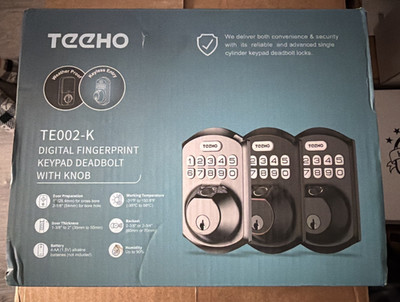 Teeho TE001-K Keypad Digital Deadbolt With Knob Keyless Entry Lock