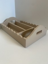 Melody Maison Wooden Cutlery Tray  Whisper Pink Colour - 4 Compartment