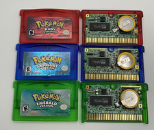 Pokemon Emerald Ruby Sapphire Version Authentic New Battery Gameboy Advance