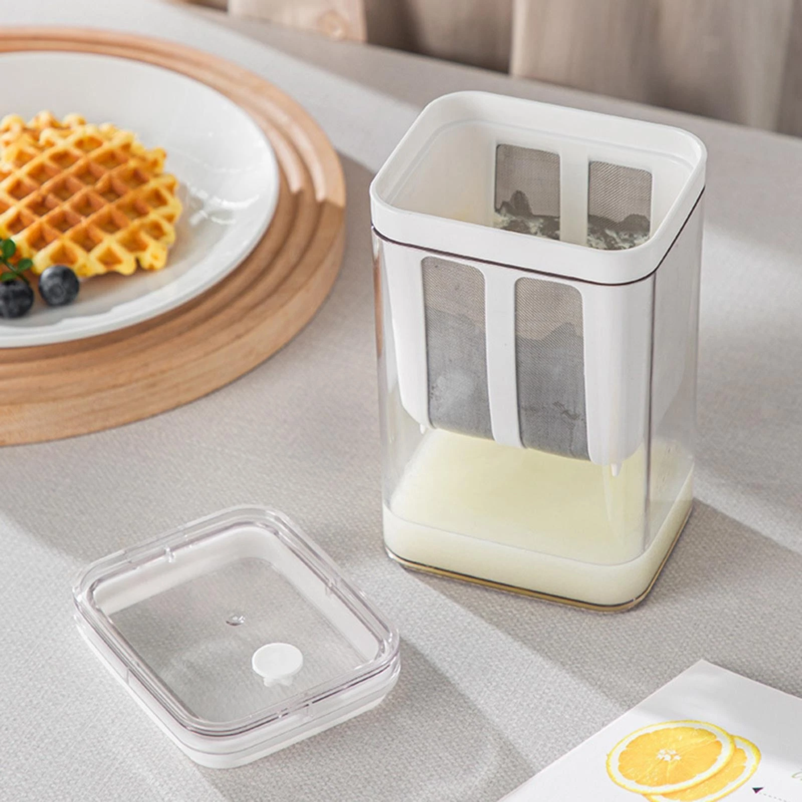 Yogurt Strainer Maker with Fine Mesh Soya Bean Milk Filter Cup