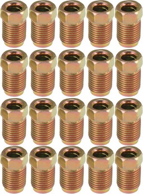 X AUTOHAUX 20pcs M10x1.0 Threads Brake Line Nut Fittings for 3/16'' Steel Brak...