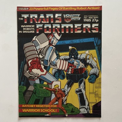 G1 Transformers #26 Marvel UK (1985) Ratchet Registers for warrior school  Rare 