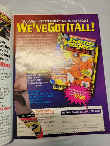 Game Players Magazine November 1993 Vol 6 No 11 Mega Man X Sonic the Hedgehog CD - Picture 3 of 7