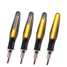 4PCS Motorcycle Turn Signals LED,2026 New Dynamic Sequential Flowing