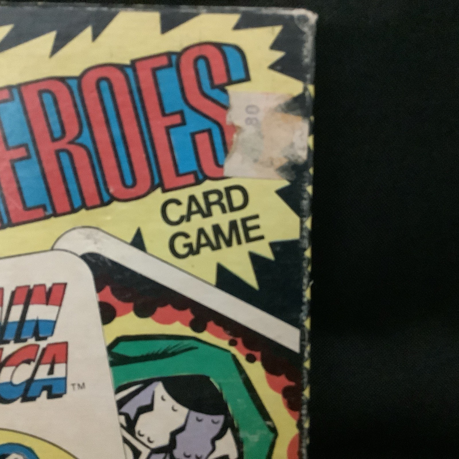 Vintage 1978 Marvel Comics Super-Heroes Card Game –Instruction Card Original Box