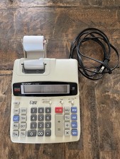 Sharp EL-2192GII Electronic Printing Calculator 12 Digit 2 Color Tested Works