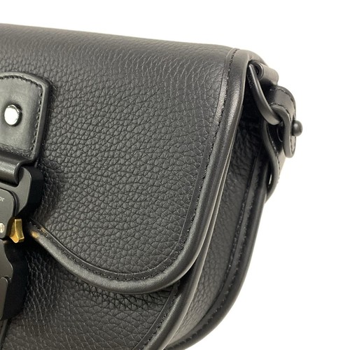 Auth DIOR/ChristianDior Gallop Bag Mini 1ADPO033LAC_H00N Black Grained Calfskin - Picture 20 of 20