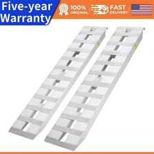 2Pack 6000lbs Capacity Aluminum Loading Ramps for ATV Motorcycle Quad Lawn Mower