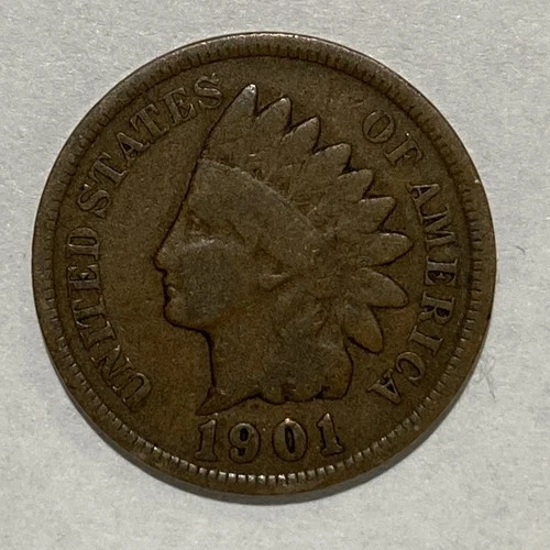 1901 Indian Head Cent Penny Good+