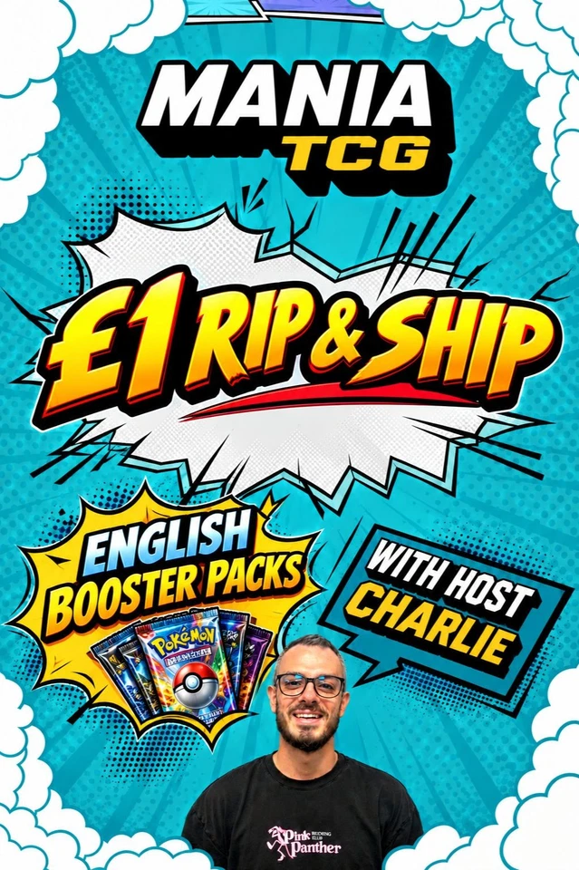 £1 English Booster Packs Galore! Rip& Ship With Mania Charlie
