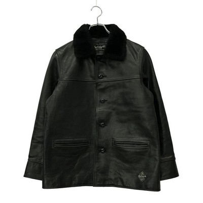 Neighborhood Leather Jacket Single Horse Fur Button HUDSON 142CCNH-JKM01 S 04c3
