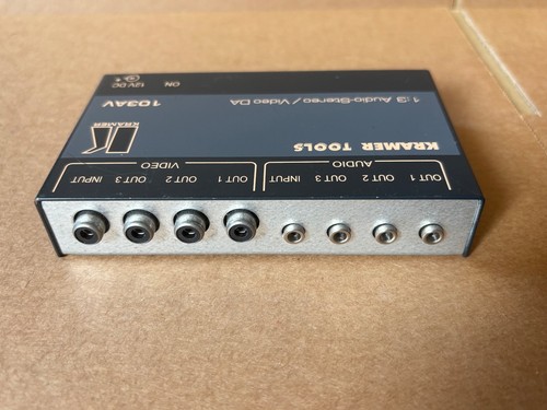 Kramer 103AV 1:3 Composite Video & 3,5mm Audio Distribution Amplifier DA - Bild 4 von 4