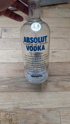 Absolut Country Of Sweden Vodka 80 Proof Empty Display Bottle