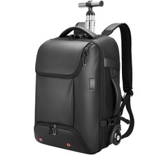 Rolling Backpack,travel backpack with wheels,Water Resistant carry on luggage...