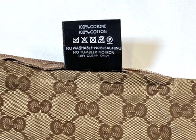 Gucci Beige Monogram Throw Pillow Cusion Cover Cotton Canvas  display picture 3