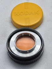 VINTAGE KODAK SERIES V FILTER ADAPTER RING 3/4 IN. 19MM Plus WarmDaylight Filter