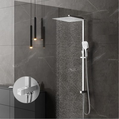 Luxuriöse Regendusche ohne Armatur, Einfache Installation
