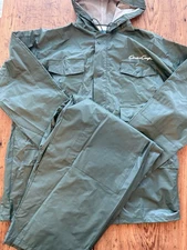 VINTAGE Chris Craft Rainwear PVC Rain Weather Suit Jacket Med Pants Med Boating